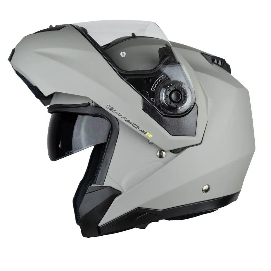 G-Mac Axis Evo Flip Front Helmet - Satin Grey