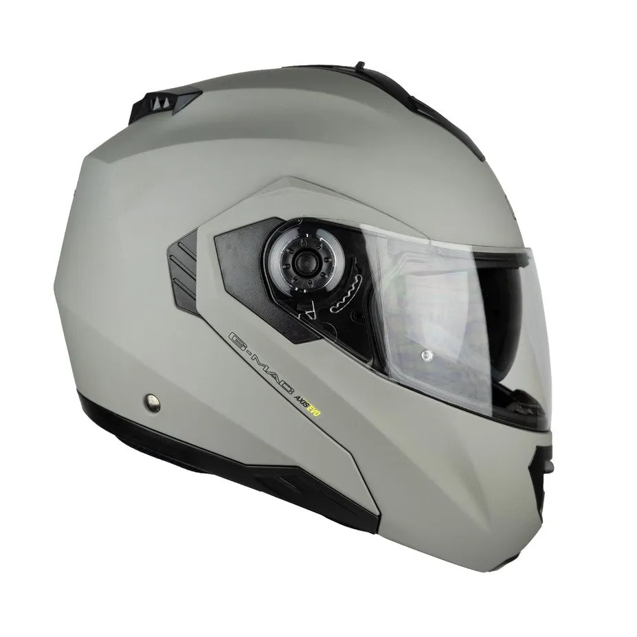 G-Mac Axis Evo Flip Front Helmet - Satin Grey