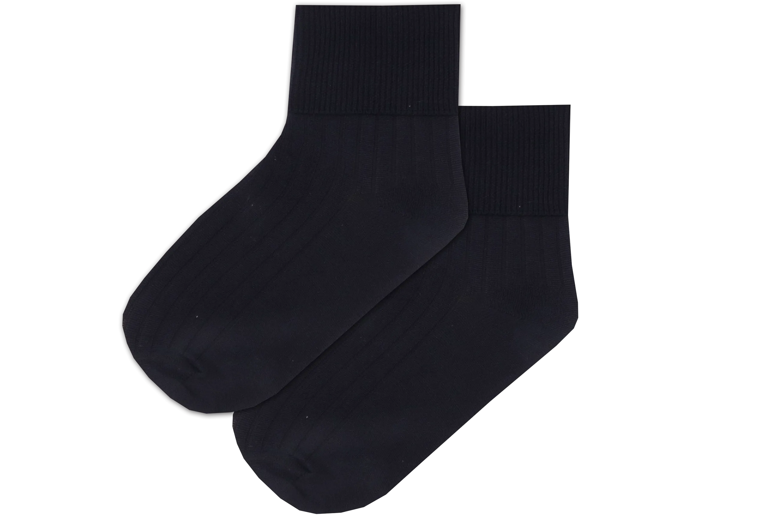 Girls Anklets Socks - Navy Nylon