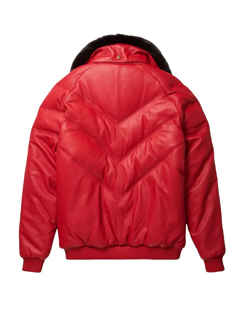 GOOSE COUNTRY V-bomber jacket (RED)