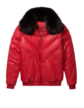 GOOSE COUNTRY V-bomber jacket (RED)