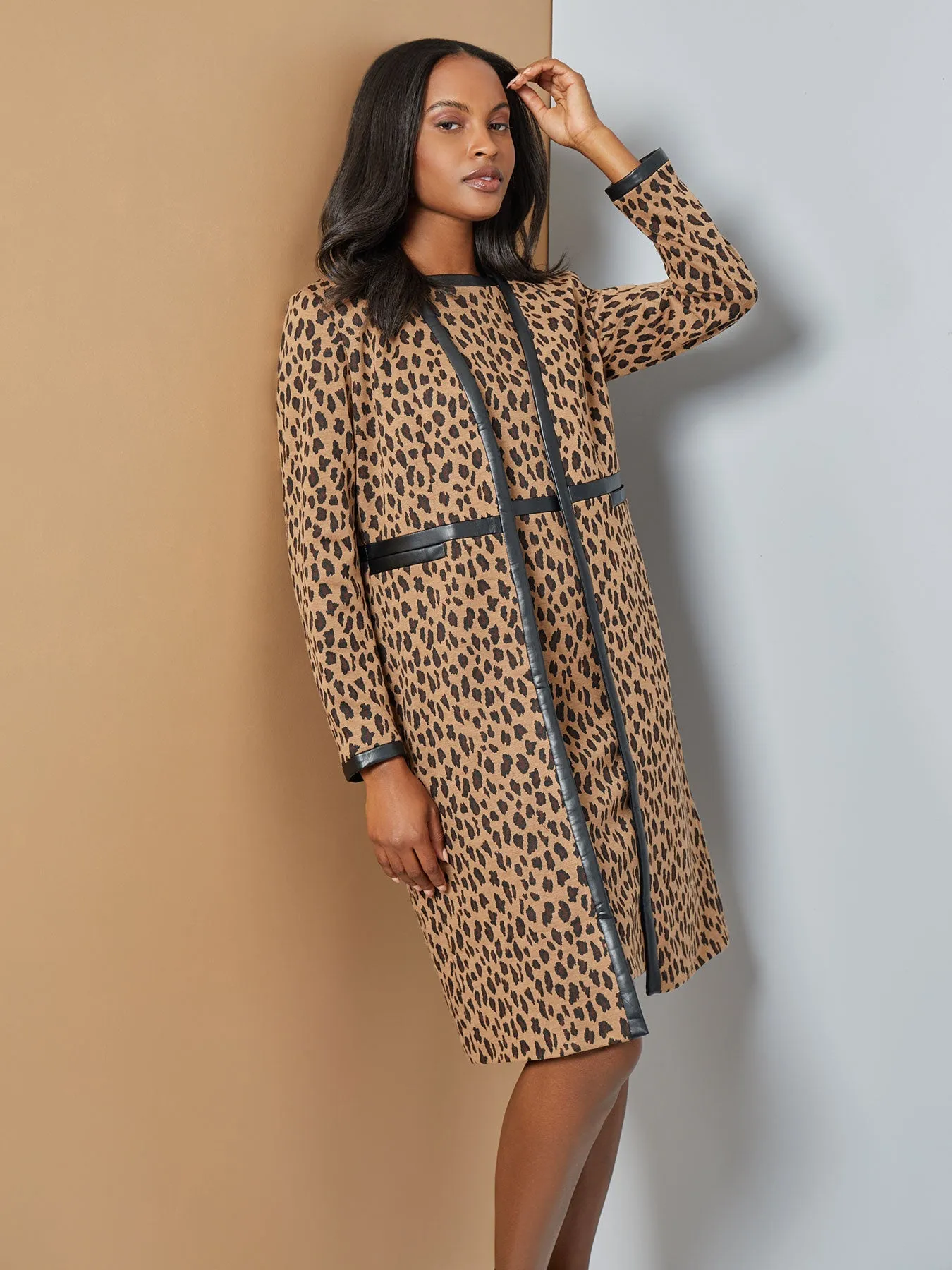 Grace Dress, Animal Jacquard