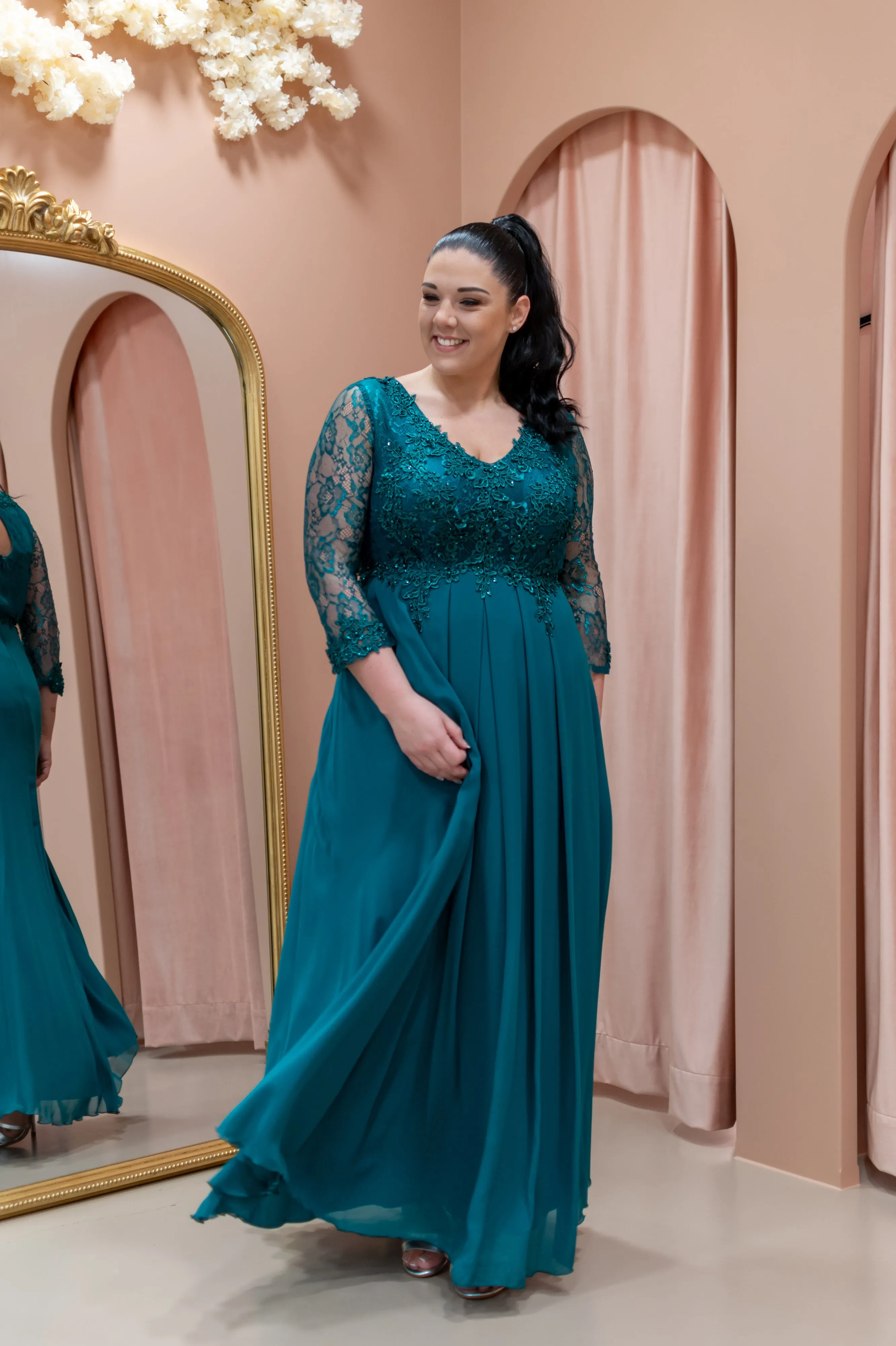 Graceful Dress Queen Size - Green