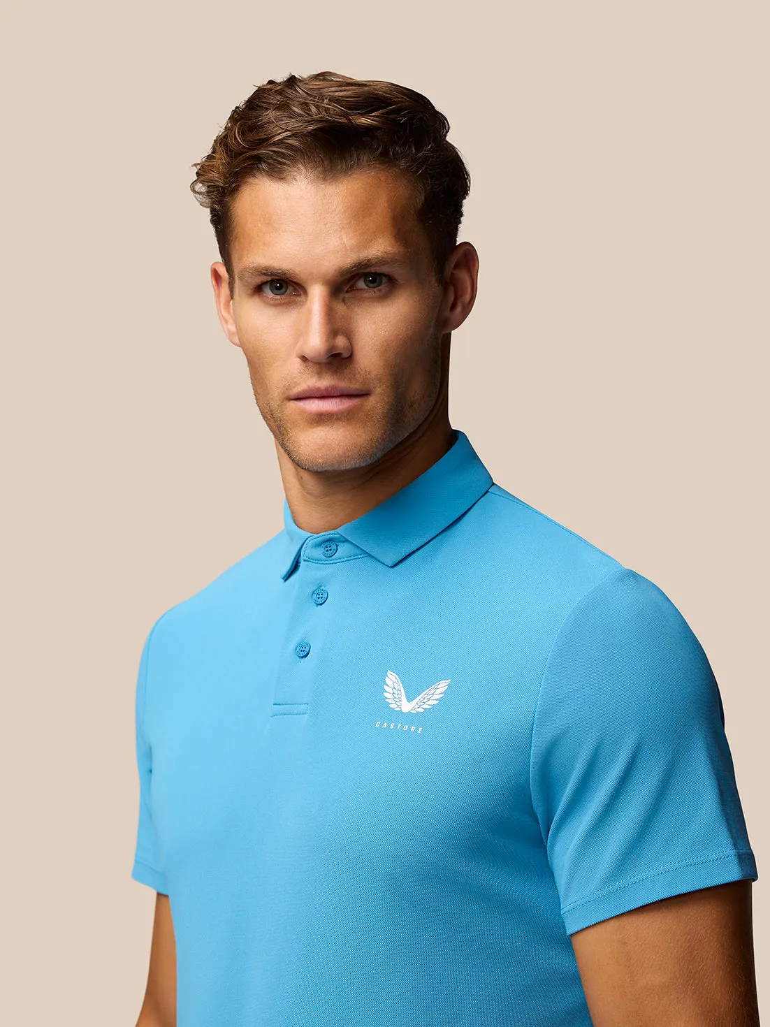 Heren Golf Korte Mouw Club Essential Polo - Blauw