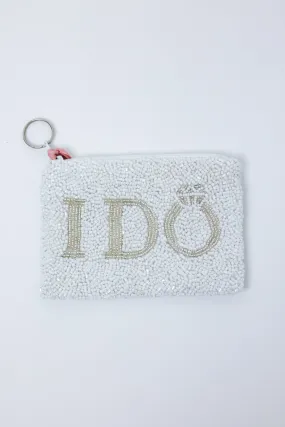 I DO Beaded Coin Purse