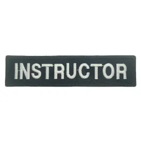 INSTRUCTOR TAG 10CM - BLACK WHITE