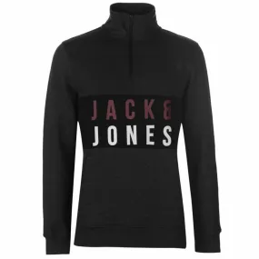 Jack and Jones Mens quarter Zip Staple Fleece Top Quarter Sweatshirt Jumper