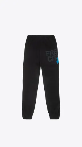 Large Sweatpant - Superblack Blue