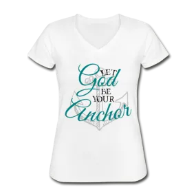 Let God Be Your Anchor V-Neck Tee