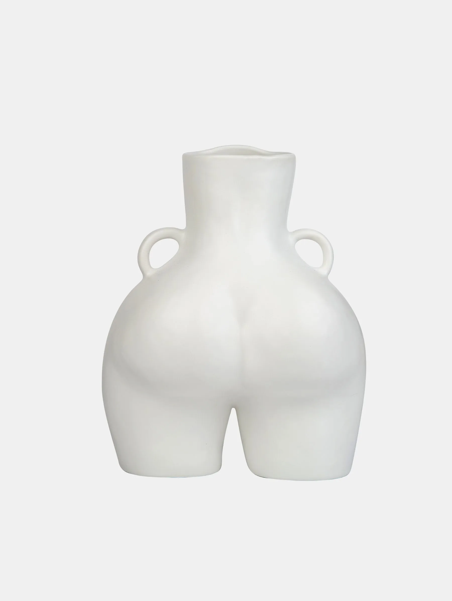 LOVE HANDLES VASE WHITE