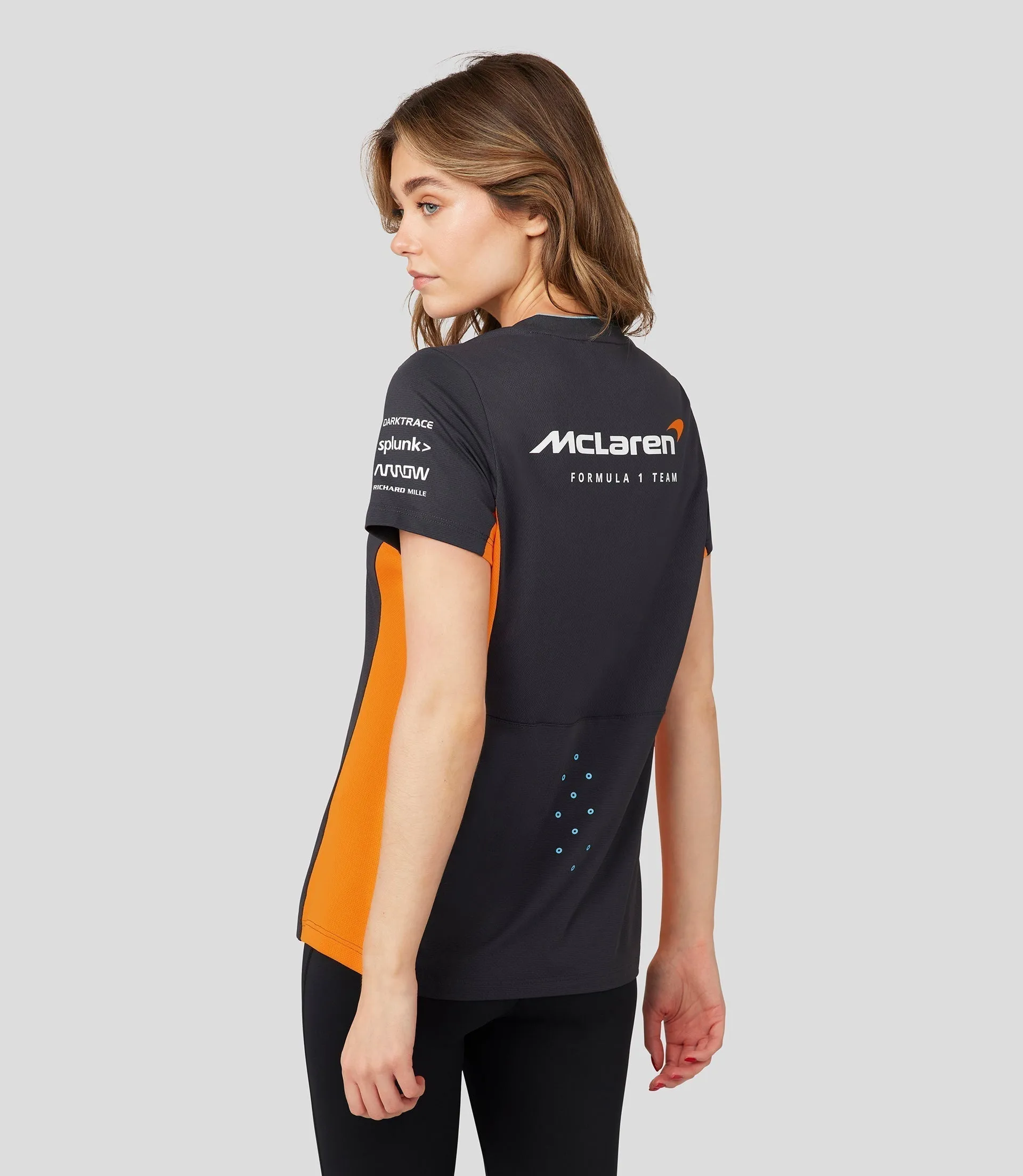 MCLAREN DAMES  SET UP T-SHIRT 23 - DONKERGRIJS