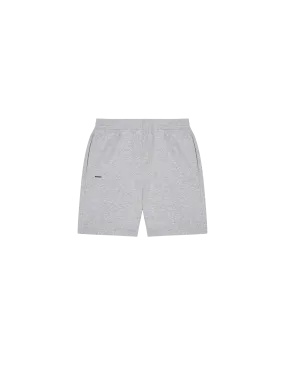 Mens 365 Midweight Mid Length Shorts—grey-marl