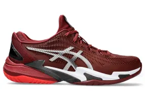 Men's Asics Court FlyteFoam 3, Antique Red/White, 10 D Medium