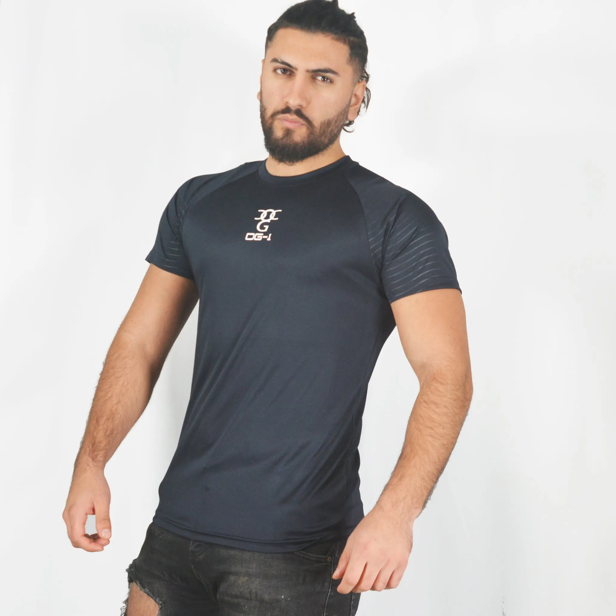 Mens O.G. 1 Sports Blue Long Panel T Shirt