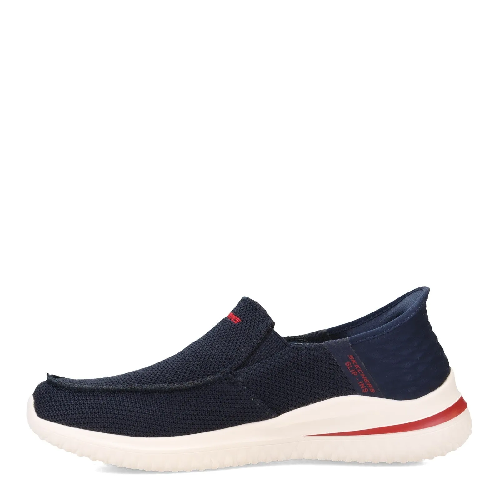 Mens Skechers Hand Free Slip Ons Navy Casual Delson 3.0 210604 NVY