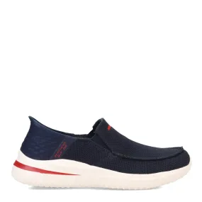 Mens Skechers Hand Free Slip Ons Navy Casual Delson 3.0 210604 NVY