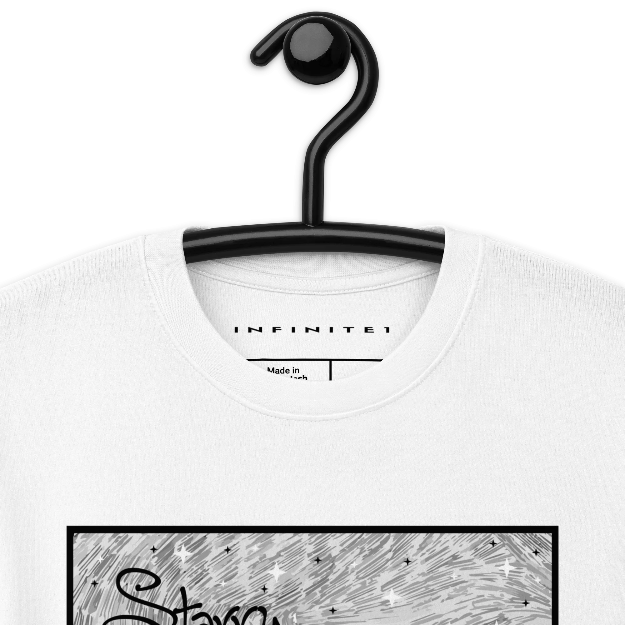 Men’s Slogan And Scratch Art Graphic Tee