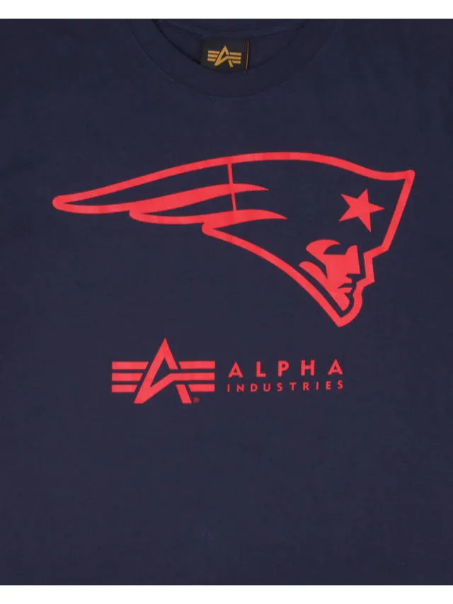 NEW ENGLAND PATRIOTS X ALPHA X NEW ERA T-SHIRT