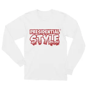 Presidential Style Red Long Sleeve T-Shirt