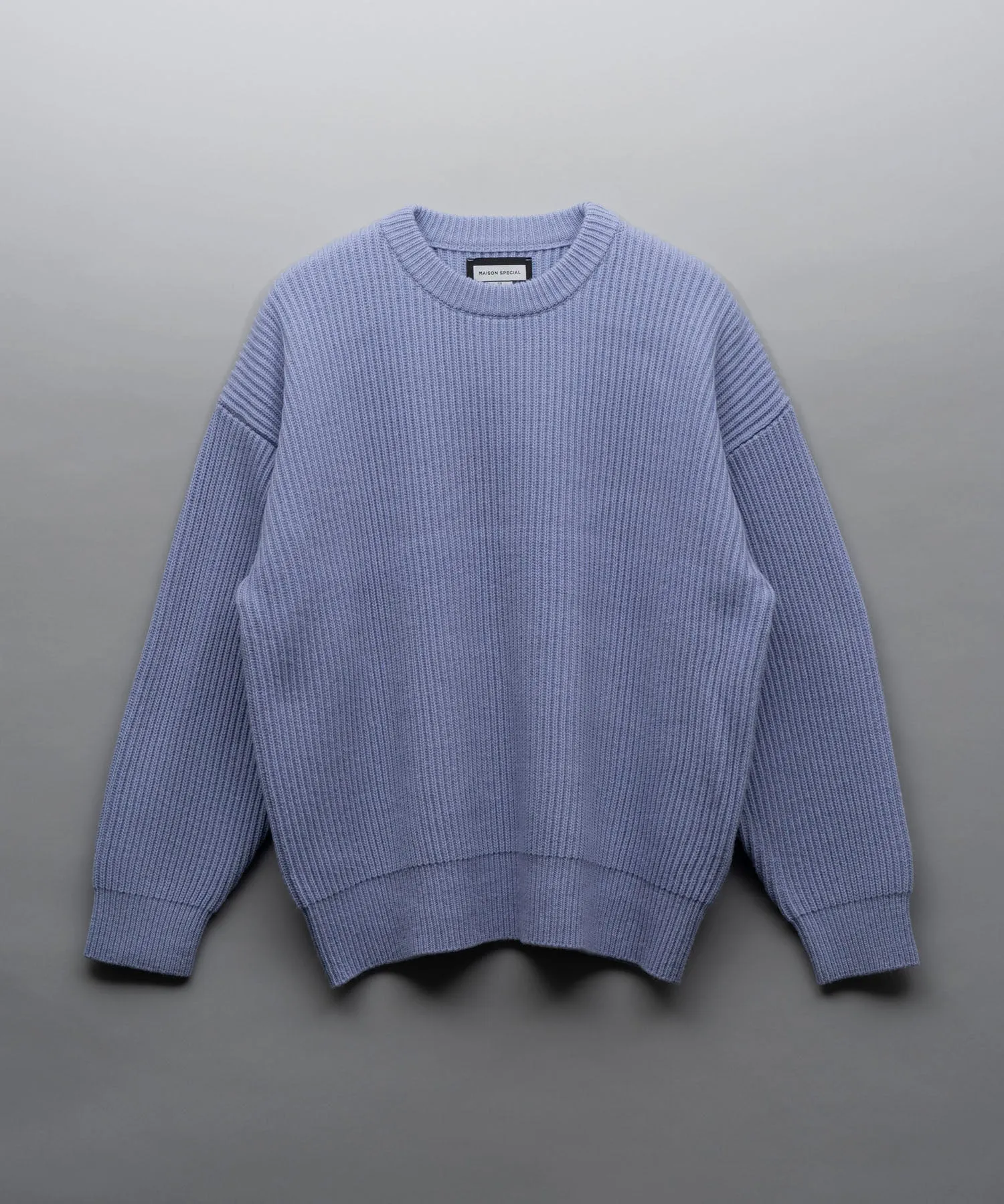 Prime-Over  Rib Crew Neck Knit Pullover