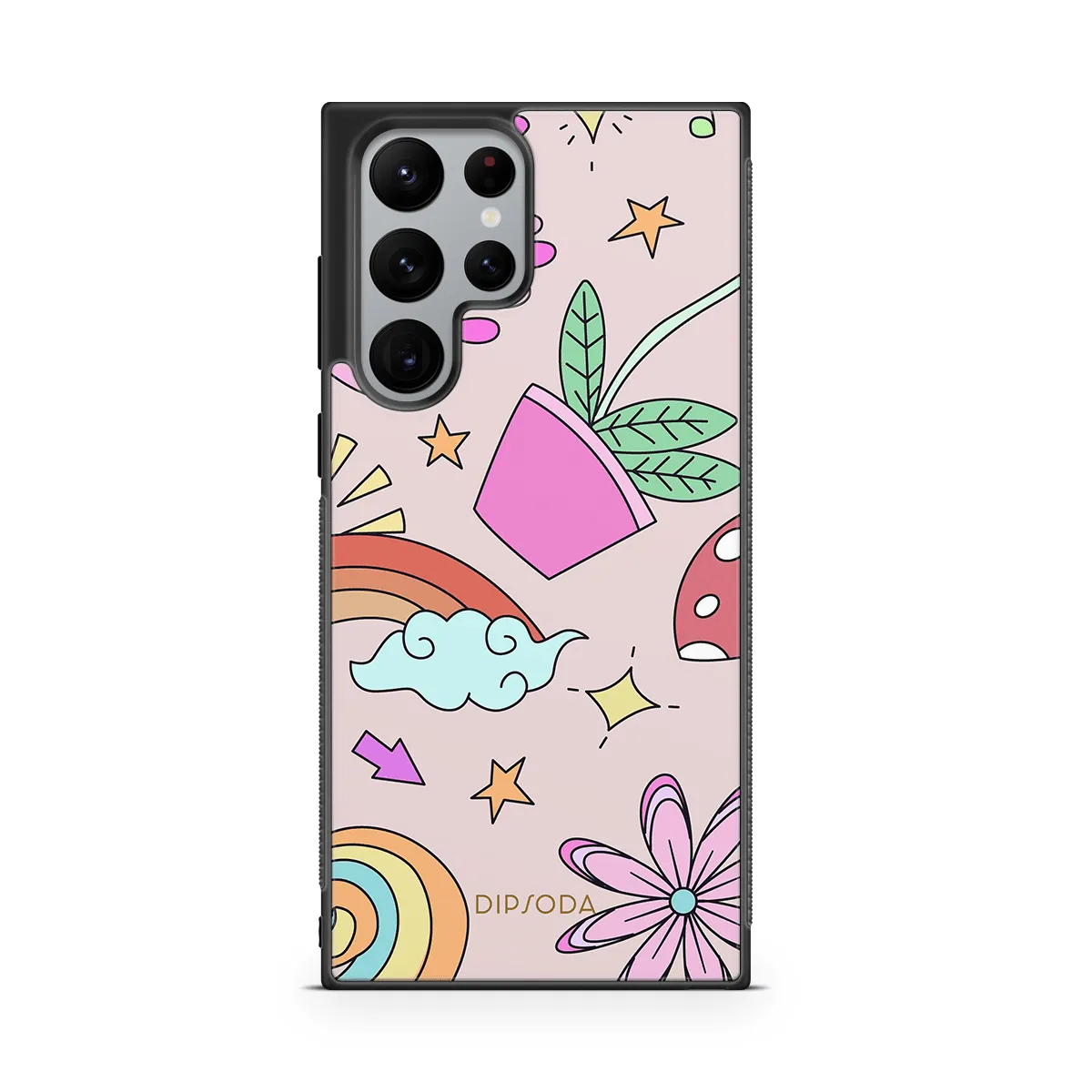 Psychedelic Style Rubber Phone Case