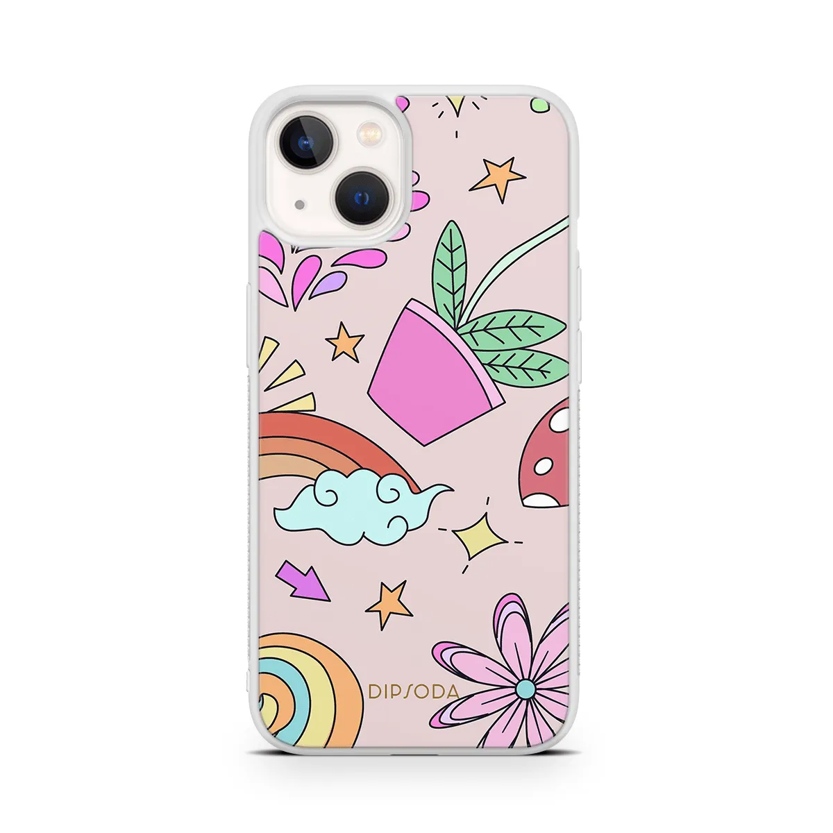 Psychedelic Style Rubber Phone Case