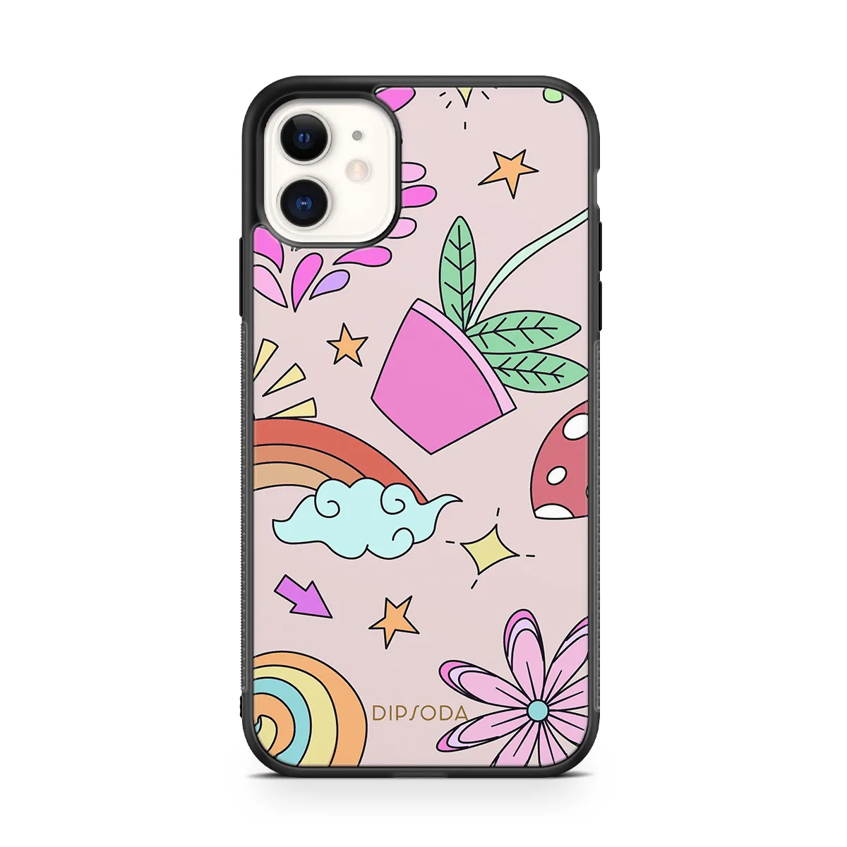 Psychedelic Style Rubber Phone Case