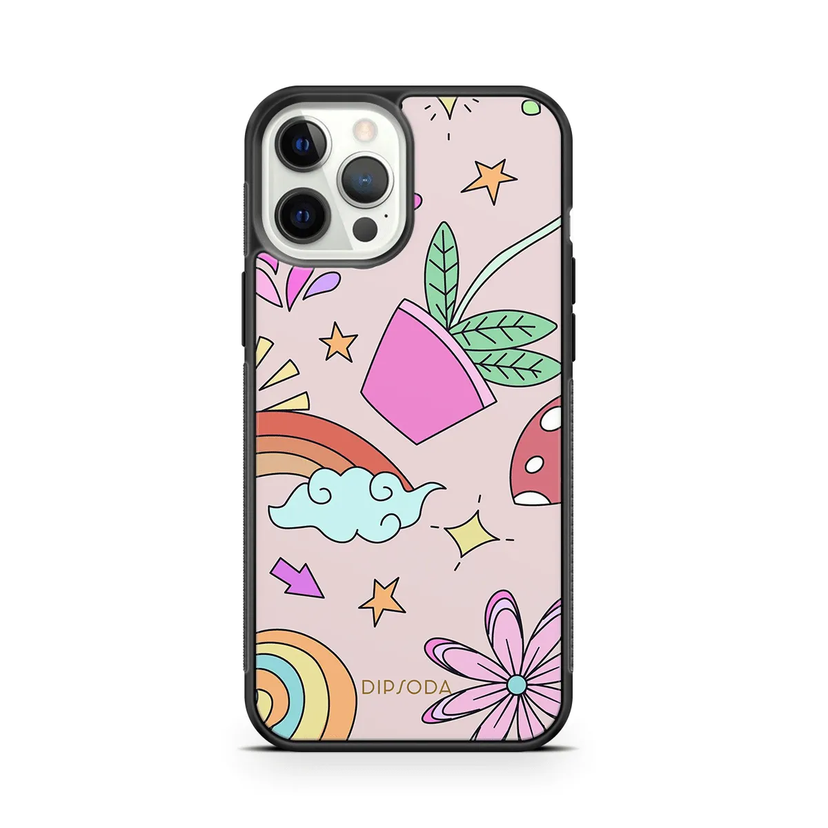 Psychedelic Style Rubber Phone Case