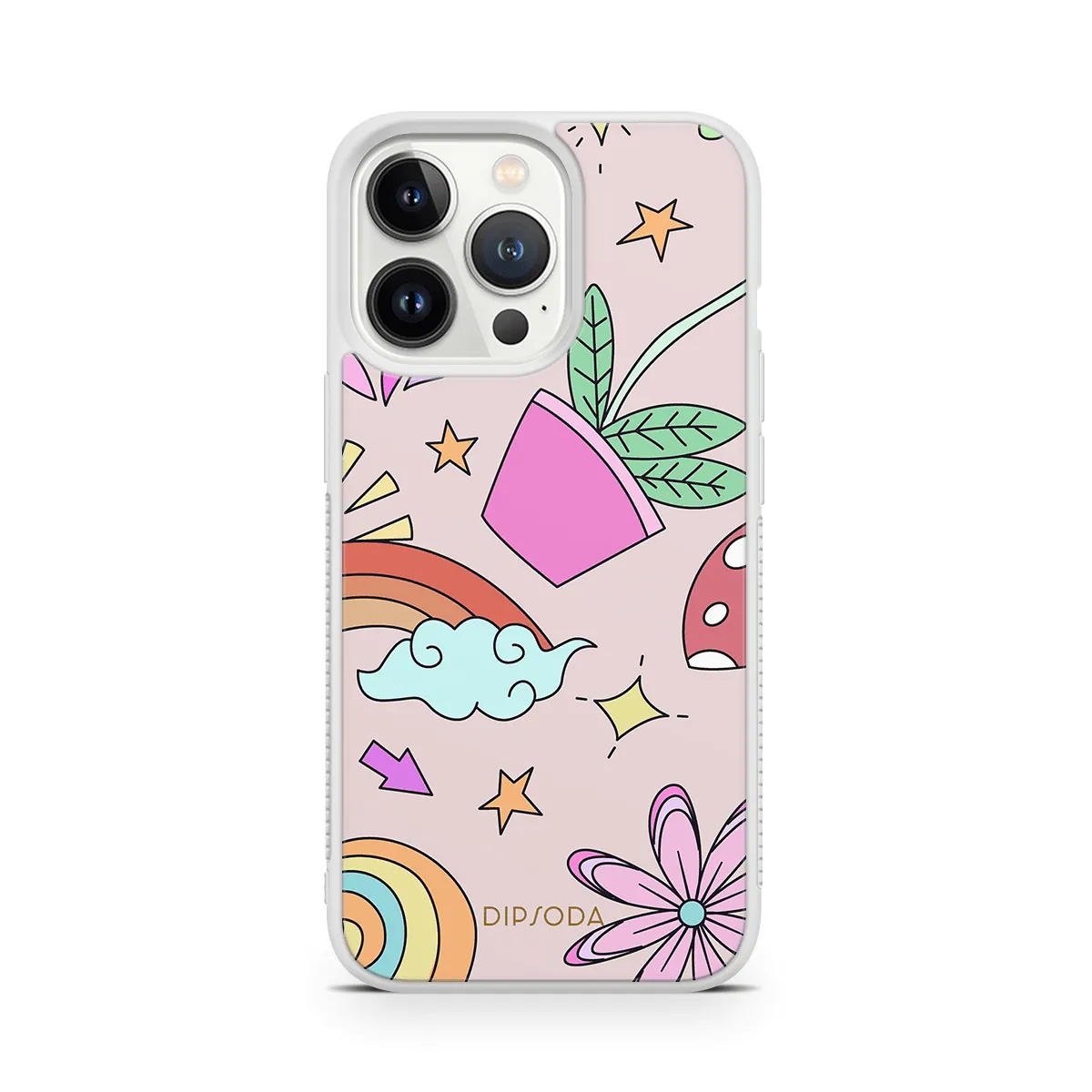 Psychedelic Style Rubber Phone Case