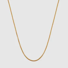 Round Box Chain (Gold) 2mm