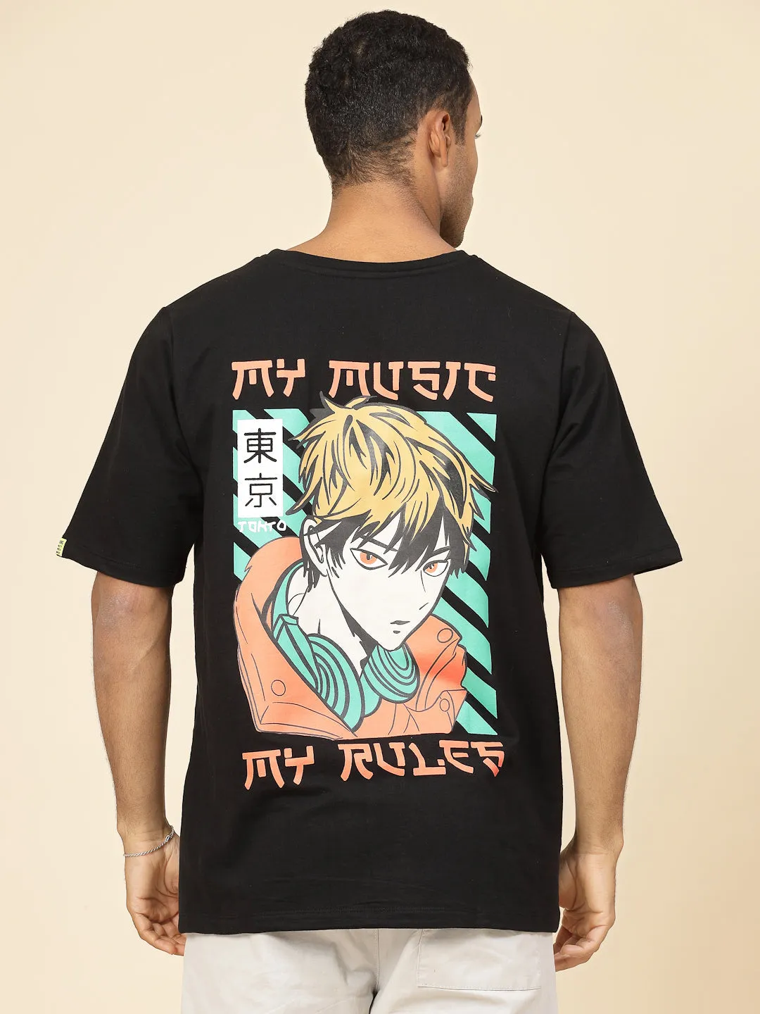 Rule the Music Anime Oversized T-shirt