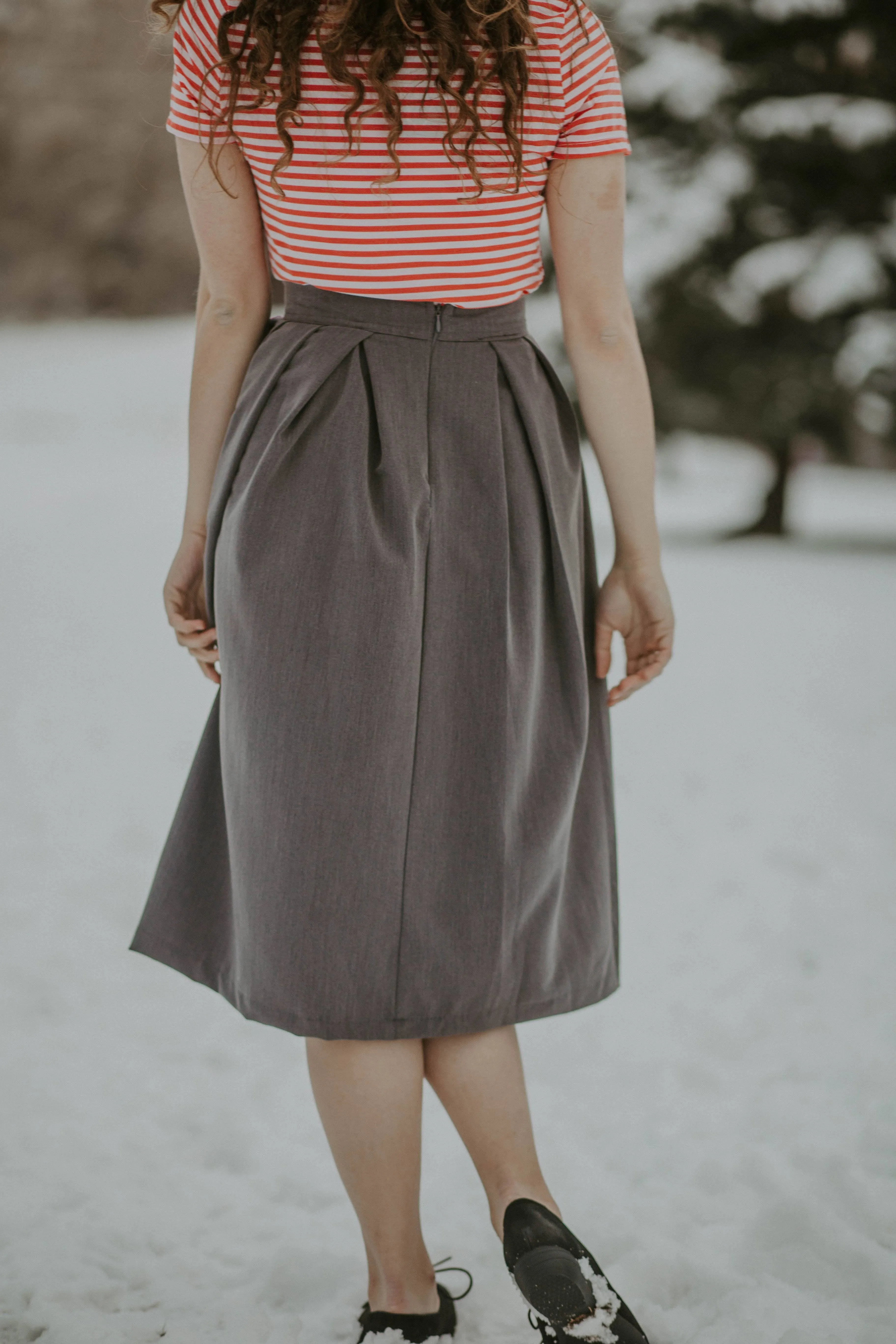 Shelby Skirt Charcoal