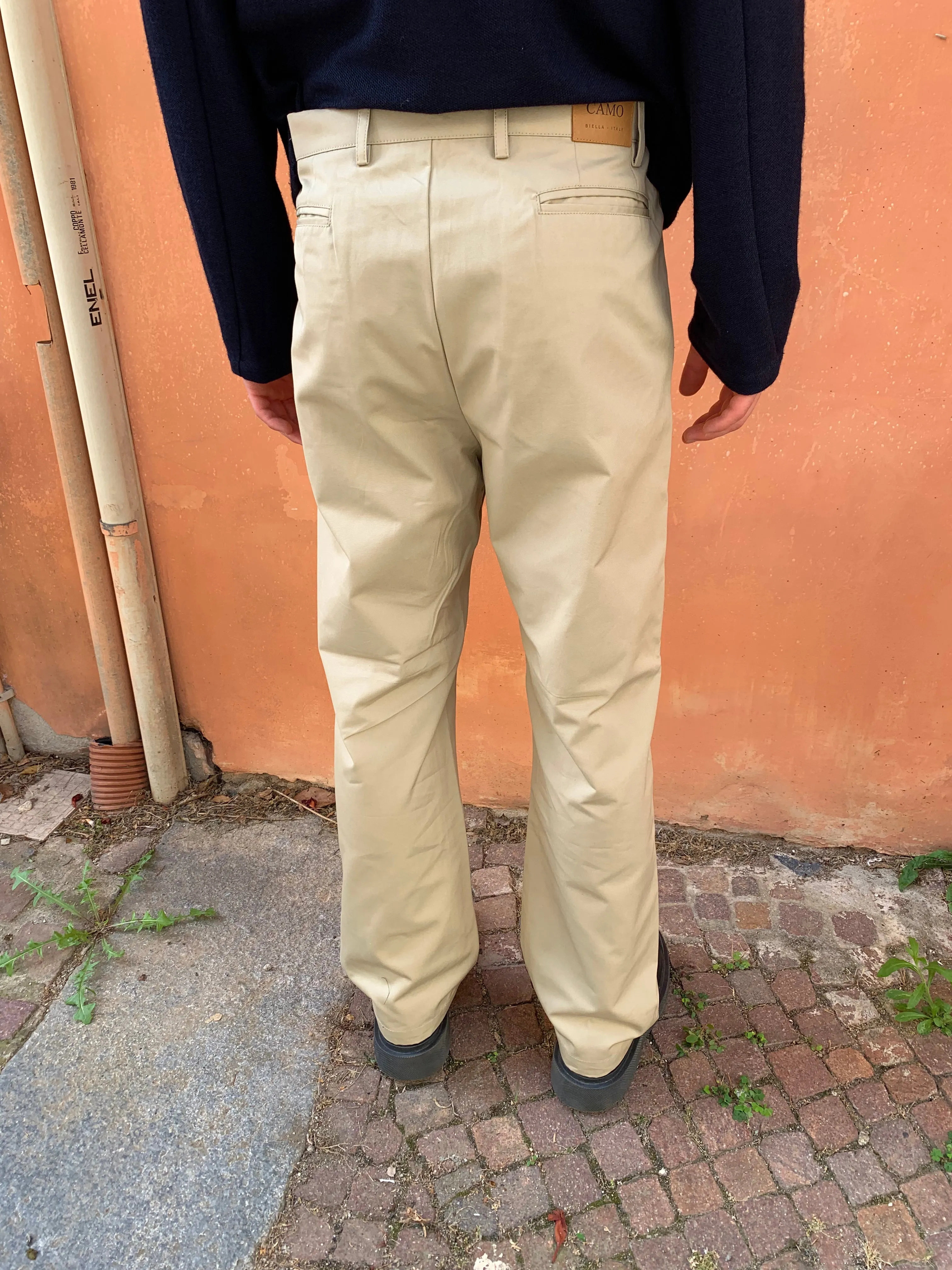 SPECTACULAR BID - AIR TROUSERS - Drill Cotton Beige