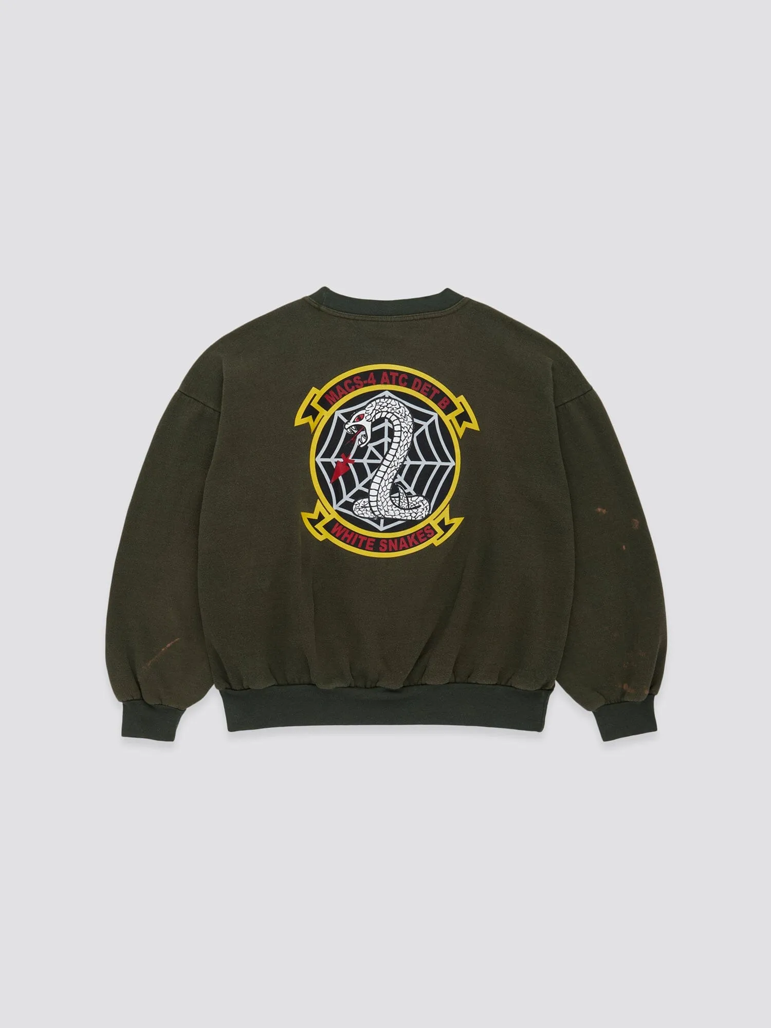 US MARINE CORPS 90s WHITE SNAKES SWEAT