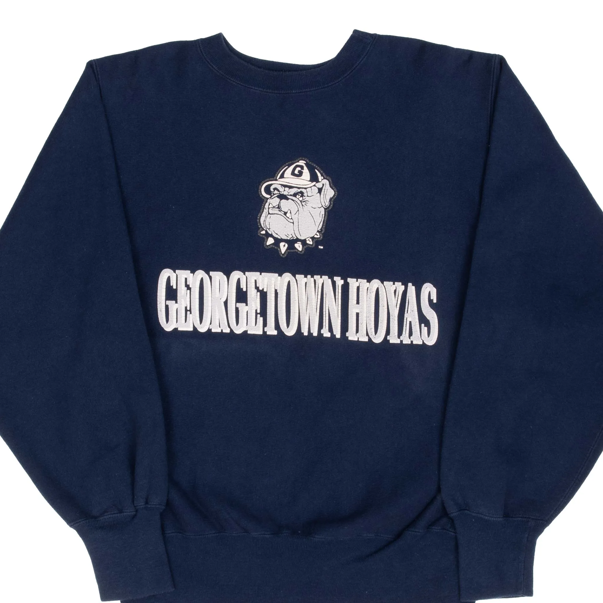 VINTAGE CHAMPION REVERSE WEAVE GEORGETOWN HOYAS SWEATSHIRT 1990S MEDIUM MADE USA