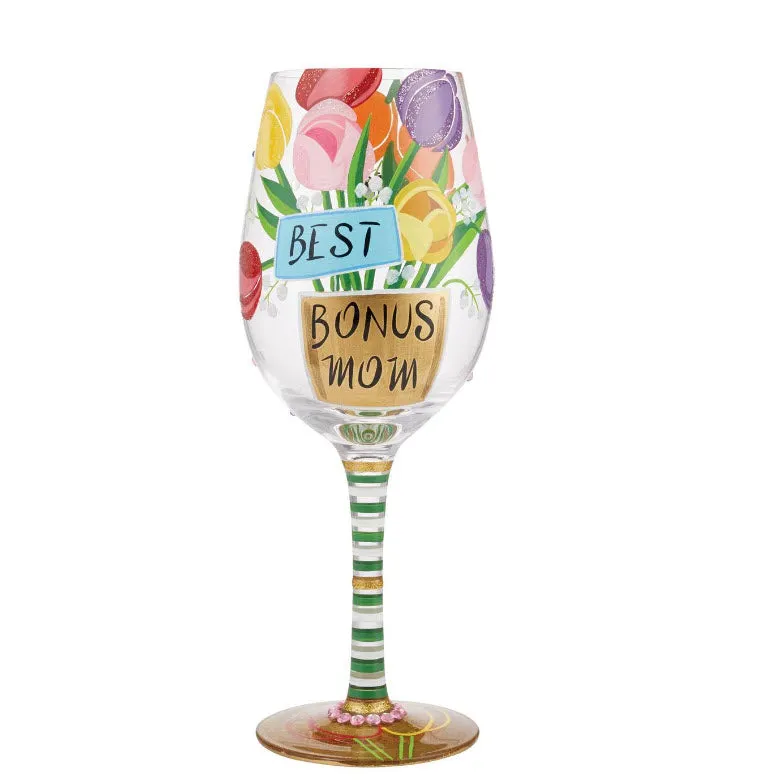 Wine Glass Best Bonus Mom