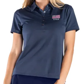 Women's  Greg Norman Freedom Stretch USA Polo