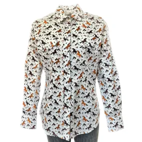 Women's Horse Print Western Shirt